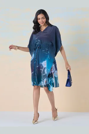 Liva Print Extended Sleeves Liva Kaftan Top