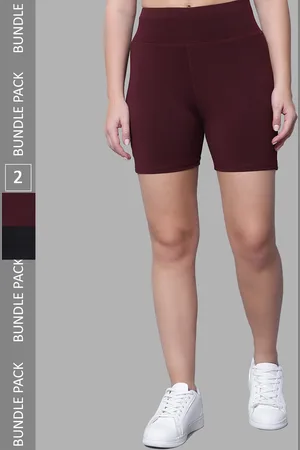 Diaz Women Pack of 2 Running Sports Shorts