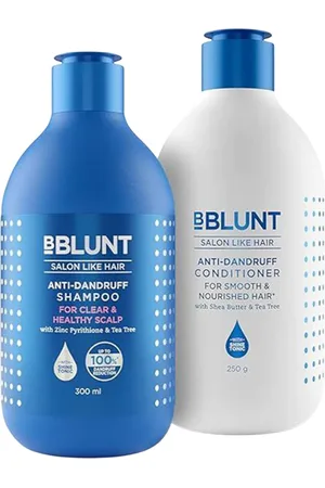 BBLUNT Set of 2 Anti-Dandruff Shampoo- 300 ml & Conditioner- 250 g