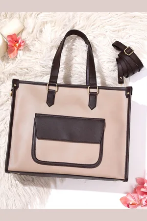 Legal Bribe Women Colourblocked Shopper Tote Bag