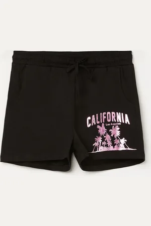 Lifestyle Girls Printed Regular Fit Cotton Shorts