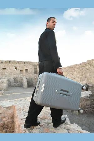 Safari Trunk Hard-Sided Cabin Trolley Suitcase