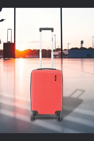 WROGN Unisex Textured HRD Small Hard Suitcase Cabin Trolley Bag- 35.6 L