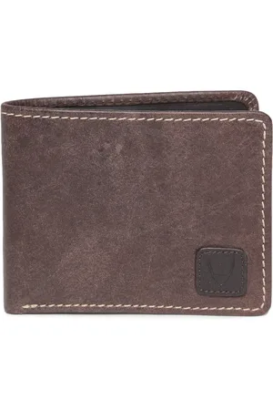 Hidesign Men Brown Solid Handcrafted Natural Leather Two Fold Wallet