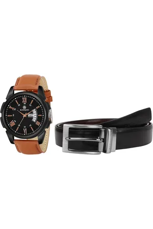 MARKQUES Men Watch and Belt Accessory Gift Set