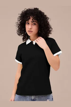 Corsica Women Polo Collar T-shirt