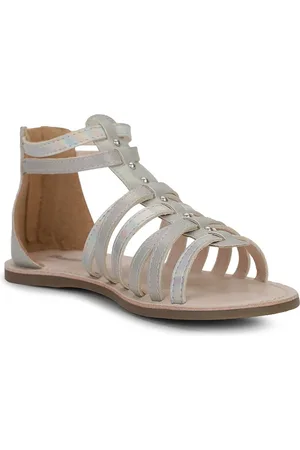 Bata Girls Open Toe Gladiators Flats