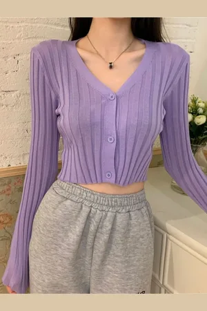 HERE&NOW Women Vertical Stripes Striped Crop Top