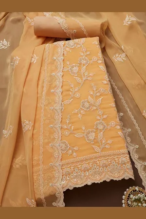 Soch Floral Embroidered Sequinned Unstitched Dress Material