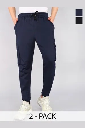 Moda Rapido Men Pack Of 2 Mid Rise Cargo Track Pant