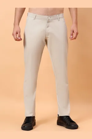 Mast & Harbour Men Urban Slim Mid-Rise Chinos Cotton Flat-Front Trouser