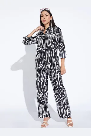 DEPANO Abstract Printed Long Sleeves Shirt With Trousers