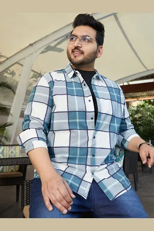 Instafab Men Comfort Opaque Checked Casual Shirt