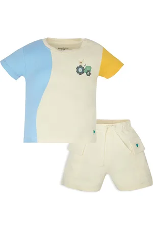 My Milestones Boys Colourblocked T-shirt with Shorts
