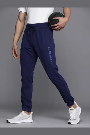 WROGN Men Basketball Dry Pro Printed Mid Rise Knitted Sports Jogger