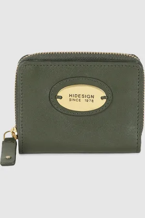 Hidesign Women Green Leather Two Fold Wallet