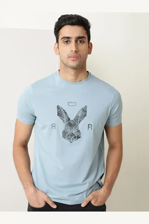 RARE RABBIT Men Rings-4 Slim Fit Solid Polo Collar T-Shirt