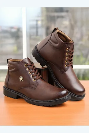 WOAKERS Men Leather Regular Boots