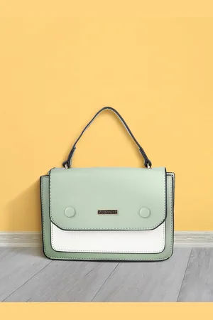 Fastrack Women Colourblocked Structured Satchel Bag with Detachable Sling Strap