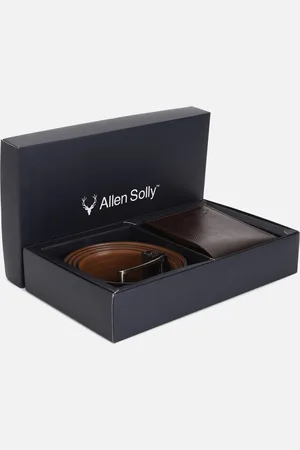 Allen Solly Men Textured Leather Accessory Gift Set