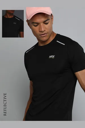 HRX Men Black Rapid Dry T-shirt