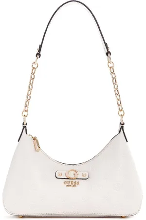 Guess Printed PU Bucket Shoulder Bag with Quilted