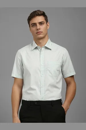 Louis Philippe Men Classic Fit Spread Collar Abstract Printed Cotton Formal Shirt
