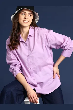 Mast & Harbour Women Solid Pure Cotton Casual Shirt
