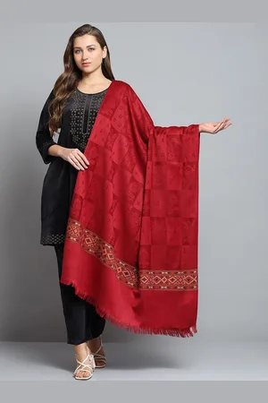 Monte Carlo Women Paisley Printed Acrylic Shawl