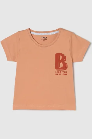 Max Collection Boys Typography Printed Pure Cotton T-shirt