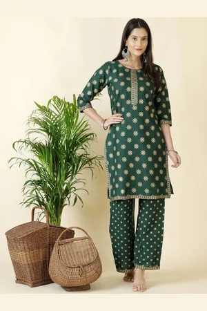 Moda Rapido Women Floral Printed Regular Kurti with Palazzos