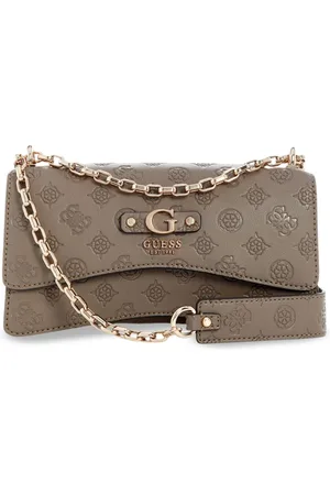 Guess Printed PU Structured Shoulder Bag