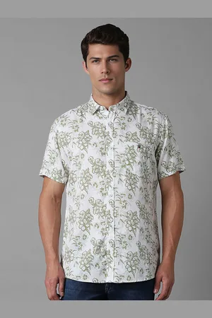 Louis Philippe Men Spread Collar Floral Printed Slim Fit Casual Shirt