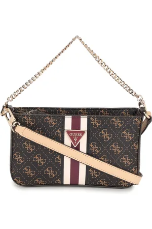 Guess Printed PU Structured Shoulder Bag
