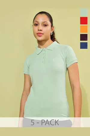 Dollar Missy Women 5 Polo Collar T-shirt