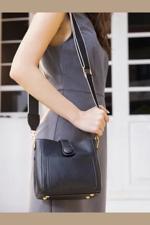 Campus Sutra Leather Structured Sling Bag