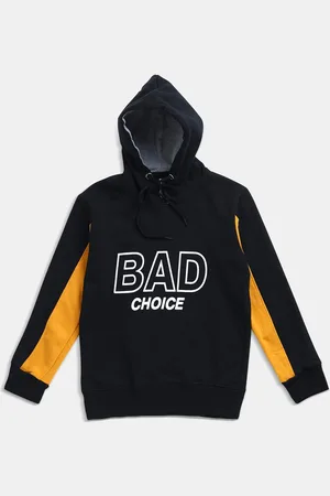 Maniac Boys Black Printed Sweatshirt