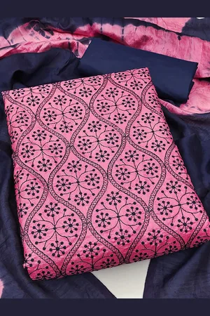 MANVAA Ethnic Motifs Embroidered Pure Silk Unstitched Dress Material