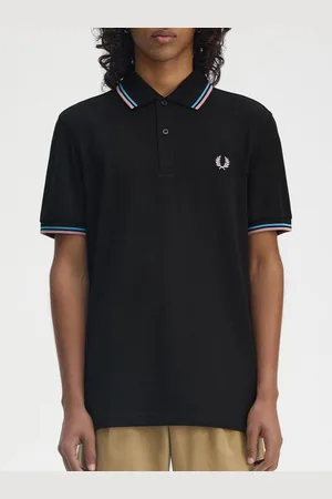 Fred Perry Men Polo Collar Applique T-shirt