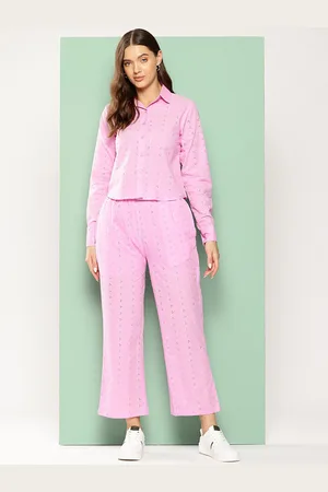 Chemistry Embroidered Pure Cotton Shirt With Trouser Co-Ords