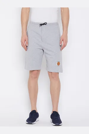Wear Your Mind Men Grey Mid-Rise Sports Shorts