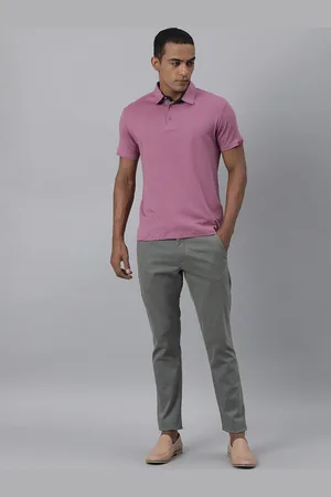 RARE RABBIT Men Rings-4 Slim Fit Solid Polo Collar T-Shirt