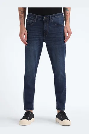 Flying Machine Men Tapered Fit Light Fade Clean Look Stretchable Jeans