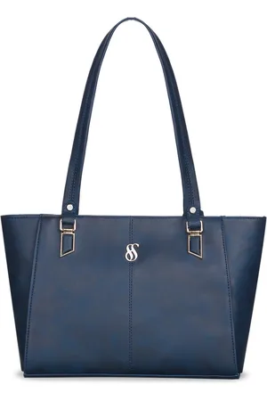 FOSTELO Textured Zip Detail PU Structured Shoulder Bag