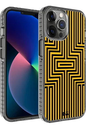 DailyObjects Black & Yellow Printed iPhone 12 Pro Max Back Case