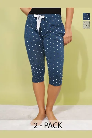 Dollar Missy Pack Of 2 Printed Cotton Skinny Fit Capris