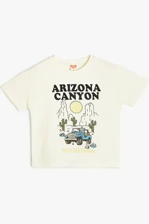 Koton Boys Typography Printed Round Neck Short Sleeves Cotton T-shirt