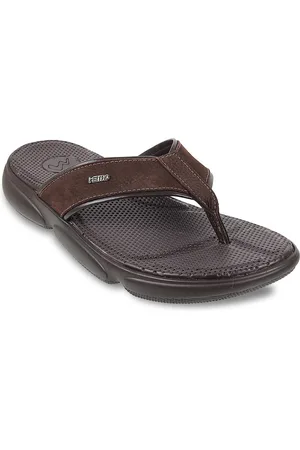 Metro Men Textured Leather Comfort Sandals