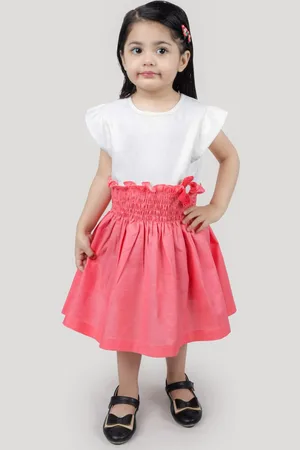 BAESD Girls Fit & Flare Smocked Detail Dress