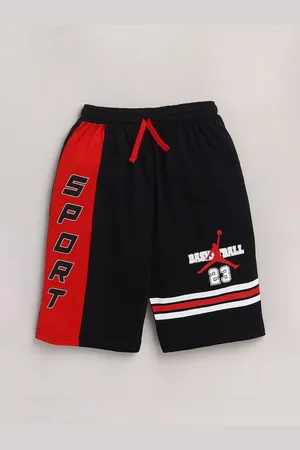 YK Boys Typography Printed Knee Length Pure Cotton Shorts